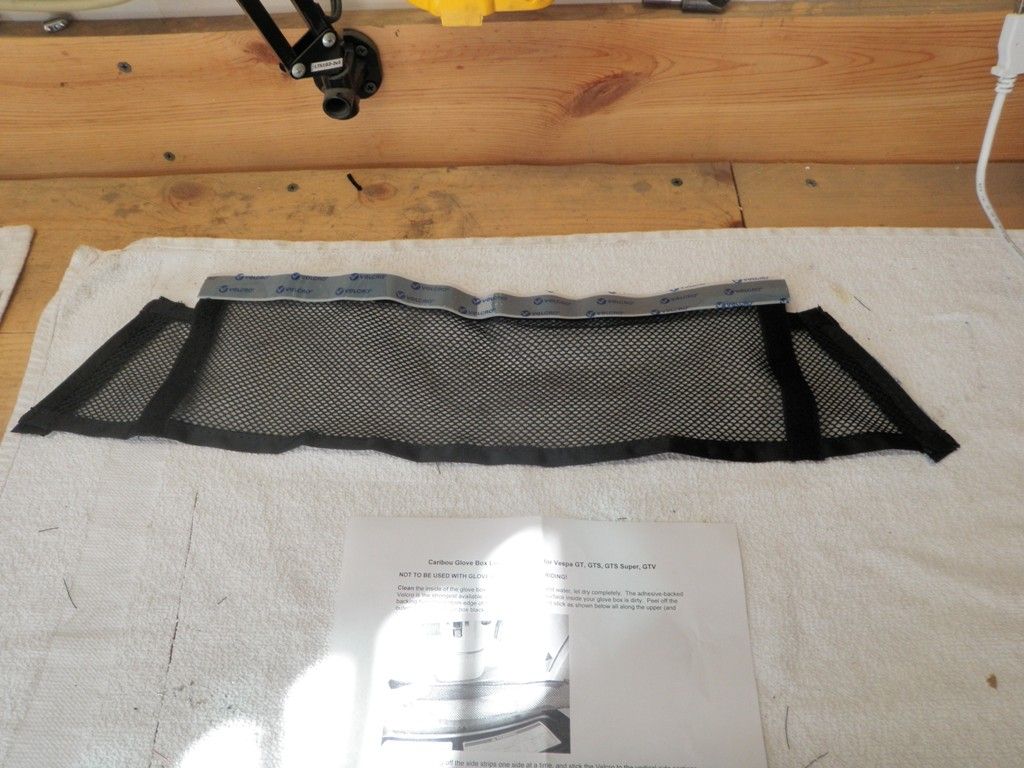 Modern Vespa Install and review of the Caribou Vespa GTS glove box liner